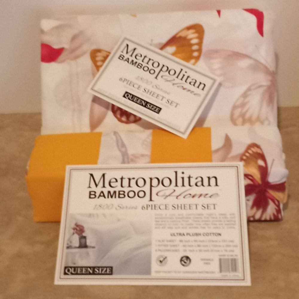 Metropolitan Bamboo Tropical Butterfly Queen Sh… - Picture 7 of 12